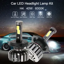 2 Шт. Фары Автомобиля H7 СВЕТОДИОДНЫЕ H8/H11 HB3/9005 HB4/9006 H1 70 Вт 7000lm Авто передняя Лампа Автомобильные Фары 6000 К Освещение Автомобиля