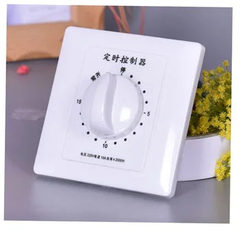 

2pcs Knob Switch Timer Controller 86 Type Switch Mechanical Countdown 10A220V Pump Countdown Timer Socket With Indicator Light