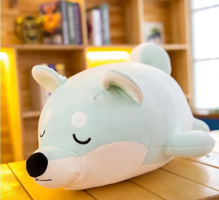 Плюшевая игрушка 25 см программное обеспечение собака породы Акита подушка для куклы подарок на день рождения для девочки
