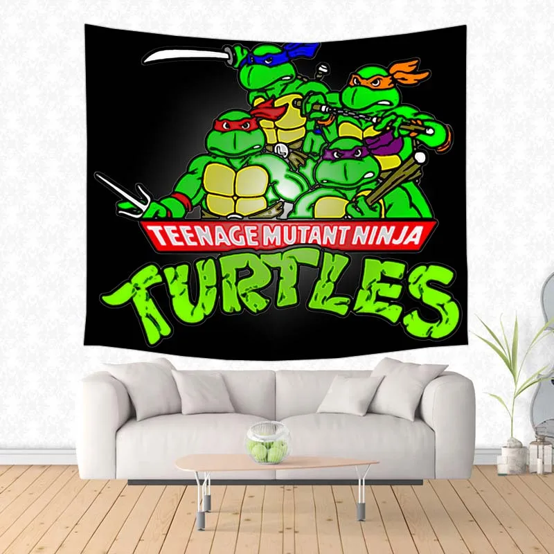Teenage Mutant Ninja Turtles Pattern Wall Hanging Tapestry Custom Beach