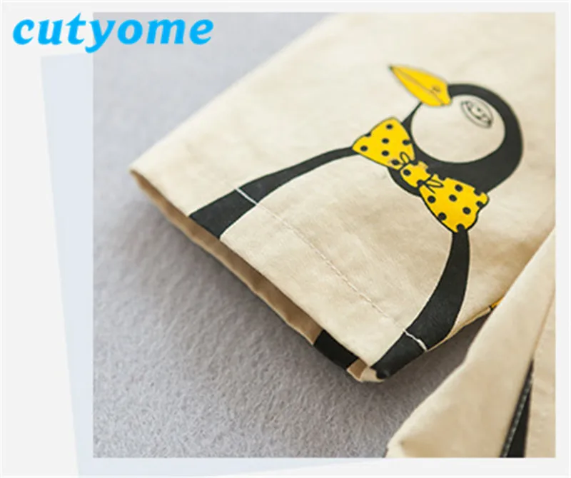 Cutyome Spring Autumn Children Hooded Outerwear Jackets Boys Girls Cartoon Style Casual Windbreaker Kids Cotton Fashion Clothes