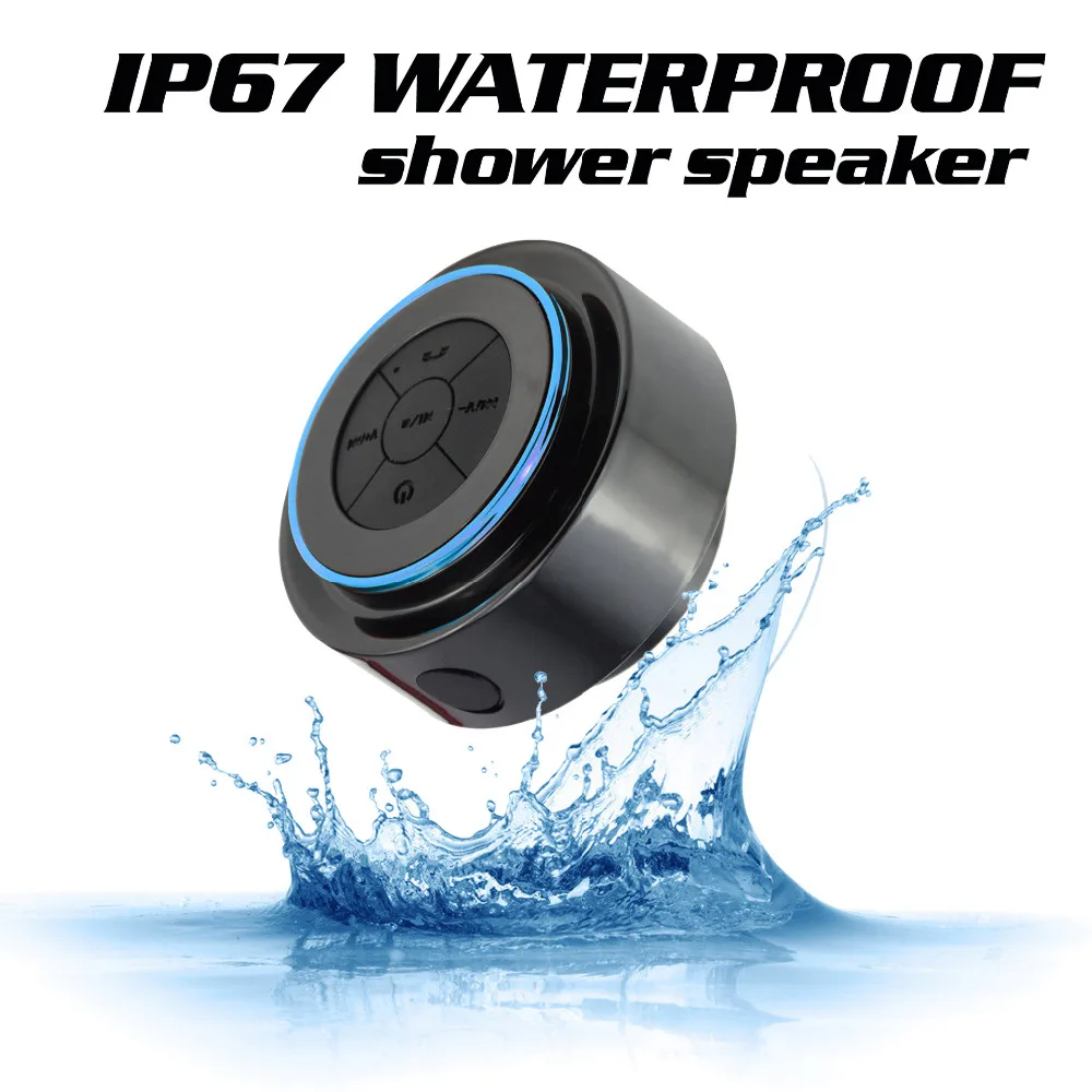 1 IP67 Waterproof Bluetooth Mini Speaker Outdoor Sport Show Speaker Mini Speaker Receiver Boombox FM Radio Portable Loudspeaker