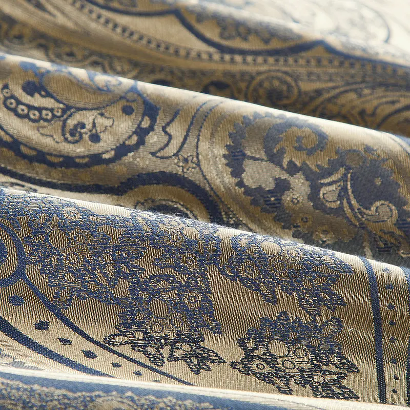 Waliicorners Gold Silver Beige Luxury Silk Jacquard Bedding set Queen King size Duvet cover set Embroidery Bed sheet Linen set Pillowcases 57 IMG_5824