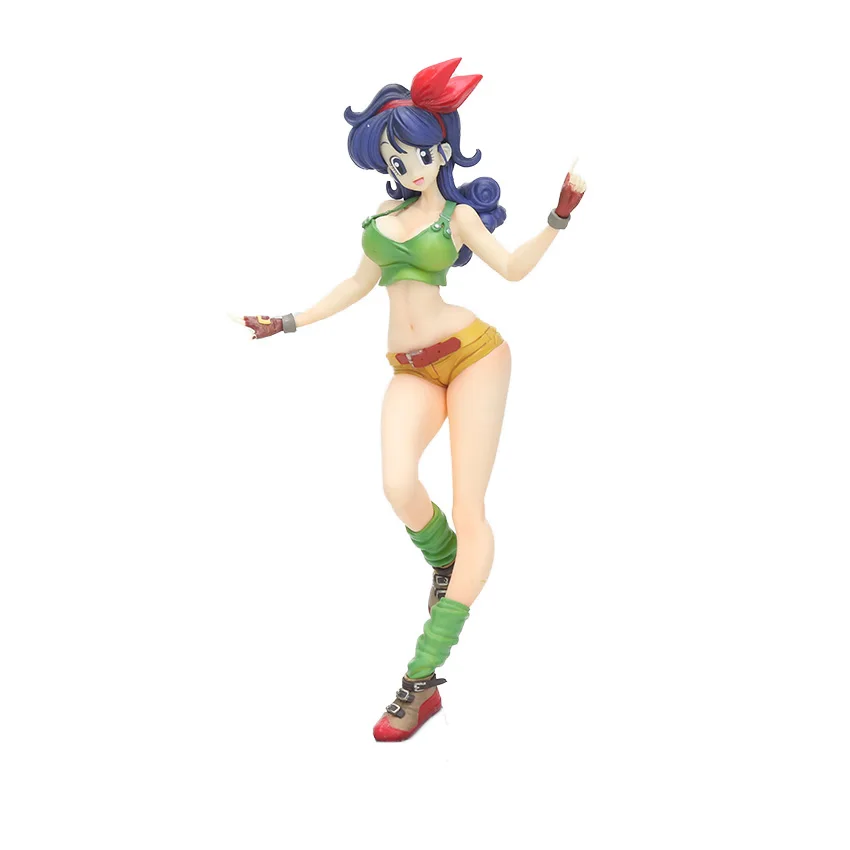 Фигурка Dragon Ball Girls Gals NO 18 Lazuli Bulma Ranchi ПВХ Фигурки Dragon Ball Z Коллекционная модель куклы игрушки - Цвет: blue lunchi opp