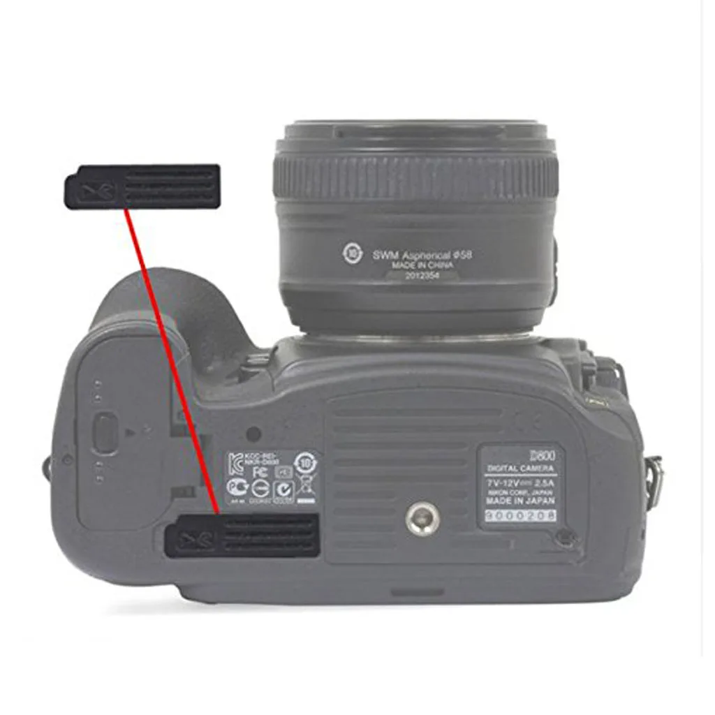 Bottom Rubber Cover for Nikon D800 D800E D810 Interface Cap Lid Socket Skin Digital Camera Accessory Kit Replacement Part