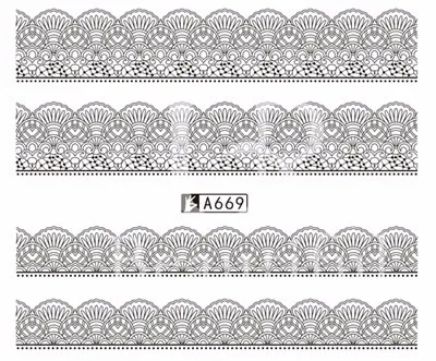 40 листов черного кружева для дизайна ногтей цветок переводные наклейки для воды сексуальные наклейки для ногтей красивые инструменты для украшения маникюра BEA625-672