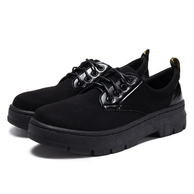 COOTELILI Casual Suede Oxford Shoes For Women Winter Autumn Platform Flat Shoes Women Lace-Up Ladies Flat Shoes 35-39     (9)