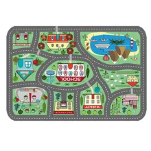 Детский коврик для ползания, коврик в мультяшном стиле, коврик для лазания, нескользящий декоративный коврик для детской спальни