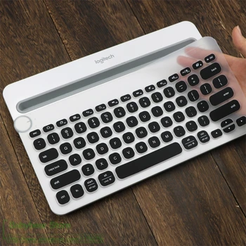 

For Logitech Bluetooth Multi-Device Keyboard K480 Silicone Dustproof Wireless Desktop keyboard Cover Protector Dust skin film