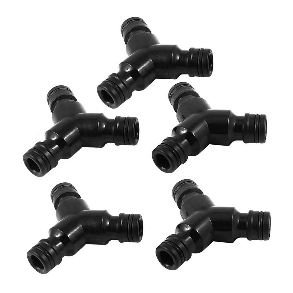 Home Plastic 3 Way Garden Lawn Hose Joint Connector Fitting Adapter