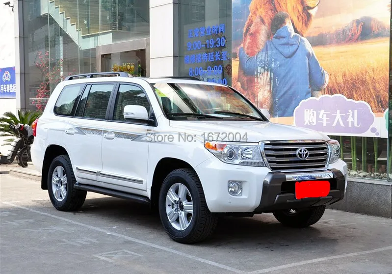 

Side Door Body Molding Cover Trim For Toyota Land Cruiser 200 LC200 FJ200 13-14 Free shipping EMS