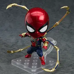 Аниме Marvel Мстители Nendoroid 1037 Милый Железный Человек-паук Kawaii 10 см фигурка игрушки