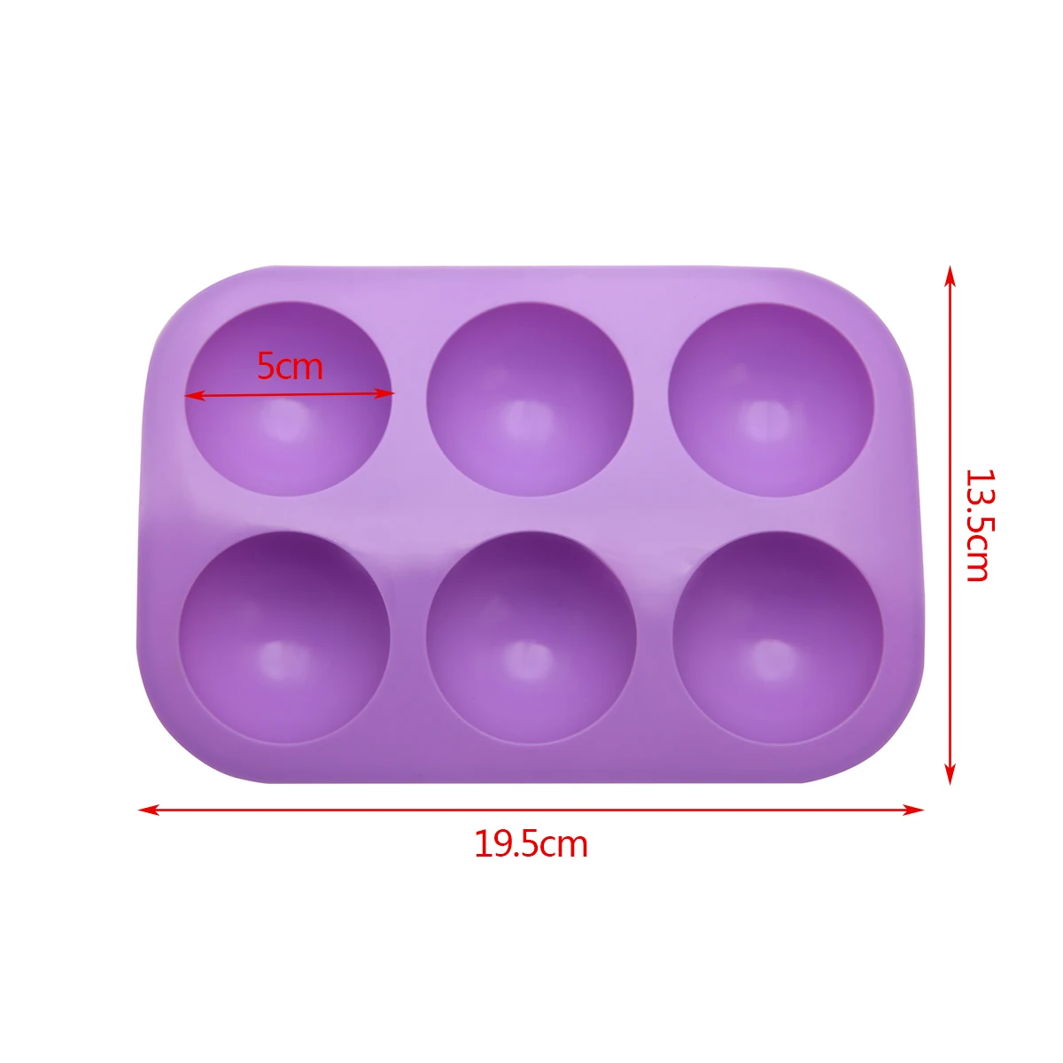 Silicone Baking Mold Half Ball Sphere Mould DIY Chocolate Cupcake Cake Molds 6 Holes Kitchen Bakeware Tool
