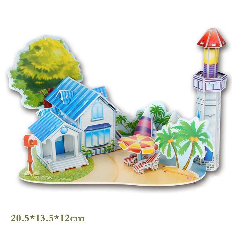 Brinquedo-Education-Jigsaw-Puzzles-For-Kids-Children-Toys-Developmental-3D-DIY-Puzzle-Lovely-Paper-Castles-Houses-TY0002 (7)