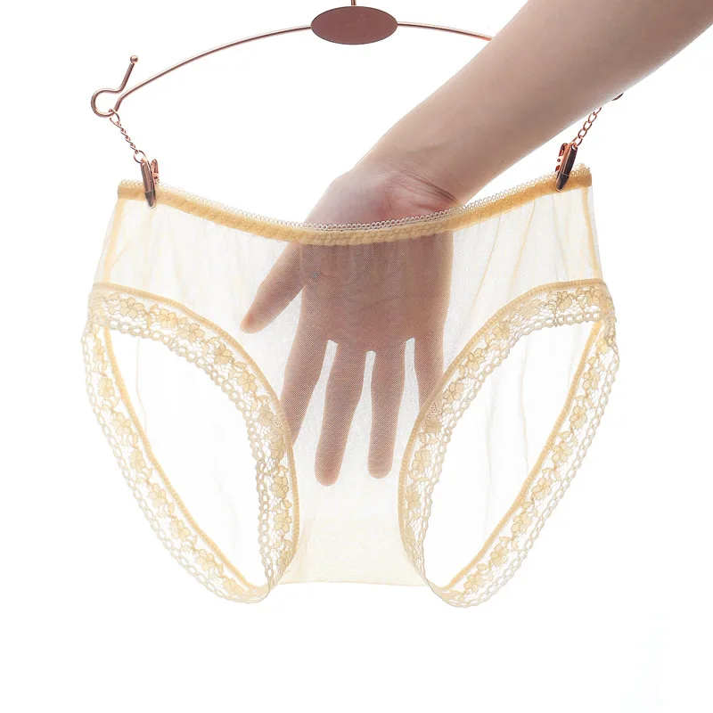 Sexy Panties Women Underwear Super Transparent Seamless Thong Woman G String Lace Underwear Female Briefs Panties M L XL 8611