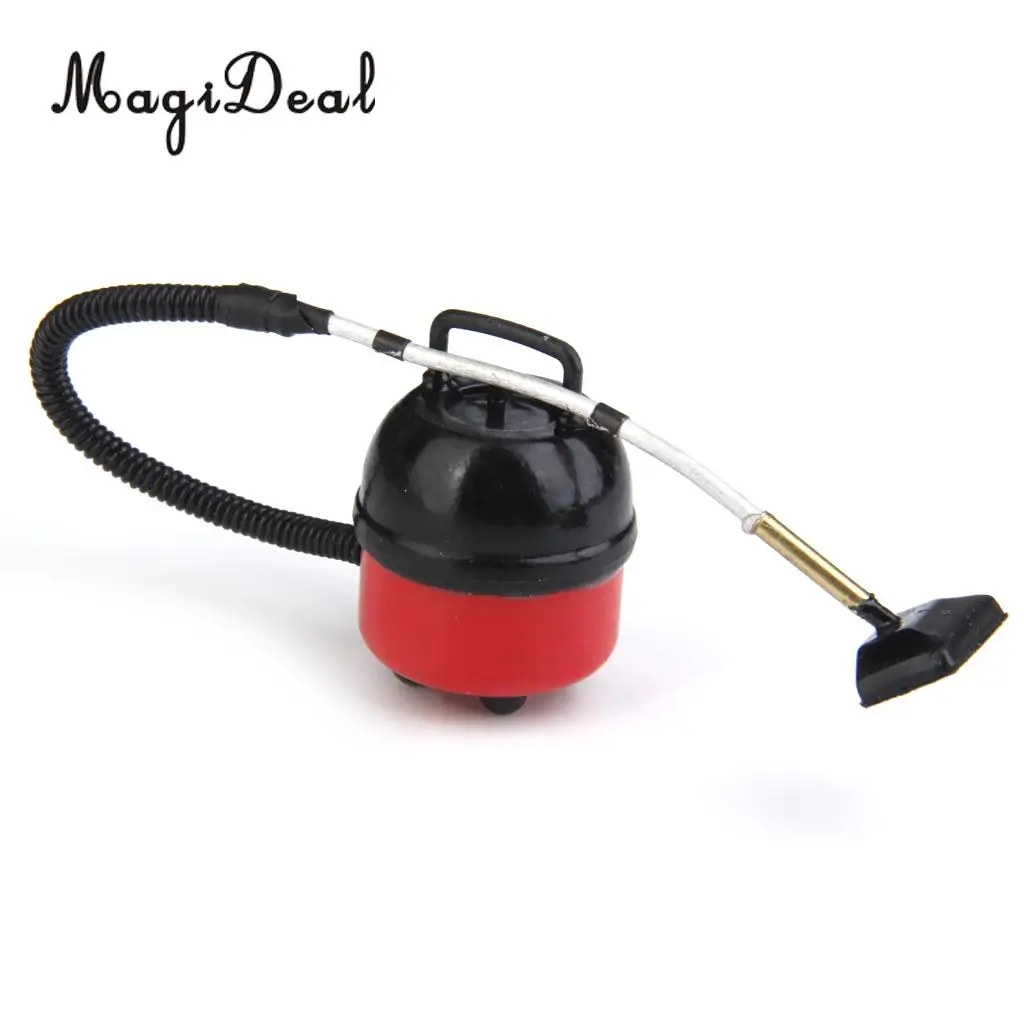 MagiDeal 1Pc Plastic Cute Vacuum Cleaner Dollhouse Miniature 1/12 for Bathroom Living Room Bedroom Kids Role Play Furniture Toy