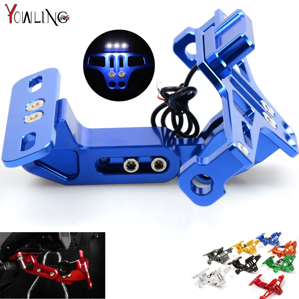 

Motorcycle License Plate Bracket Licence Plate Holder For Honda CB600 599 919 CBR600 250 400 Hornet 250 VTR 250 VFR 400 NC700