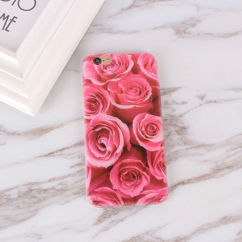 Luxury Flower Cute For iPhone 5 5S SE 6 6S 7 4 4S Silicone 15