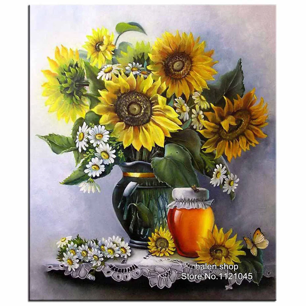 

Diamond Embroidery sunflower 3d Diy Diamond Painting Cross Stitch Kits for Square Rhinestone Embroidered Mosaic Needlework VS003