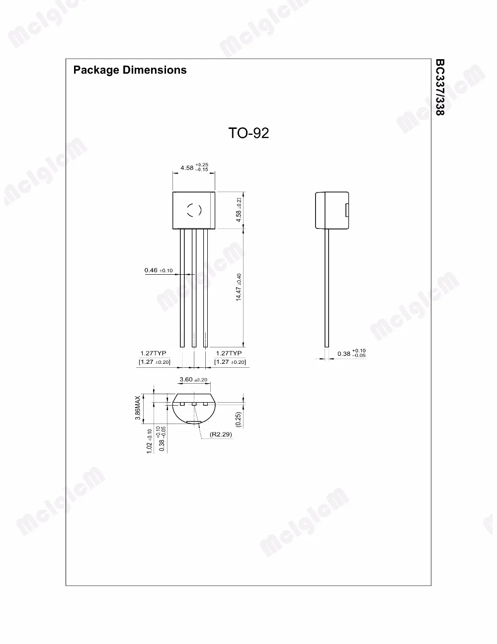 MCIGICM 100 шт. BC337 BC327 Каждый 50 PNP NPN транзистор TO 92 триодный транзистор|triode transistor|npn