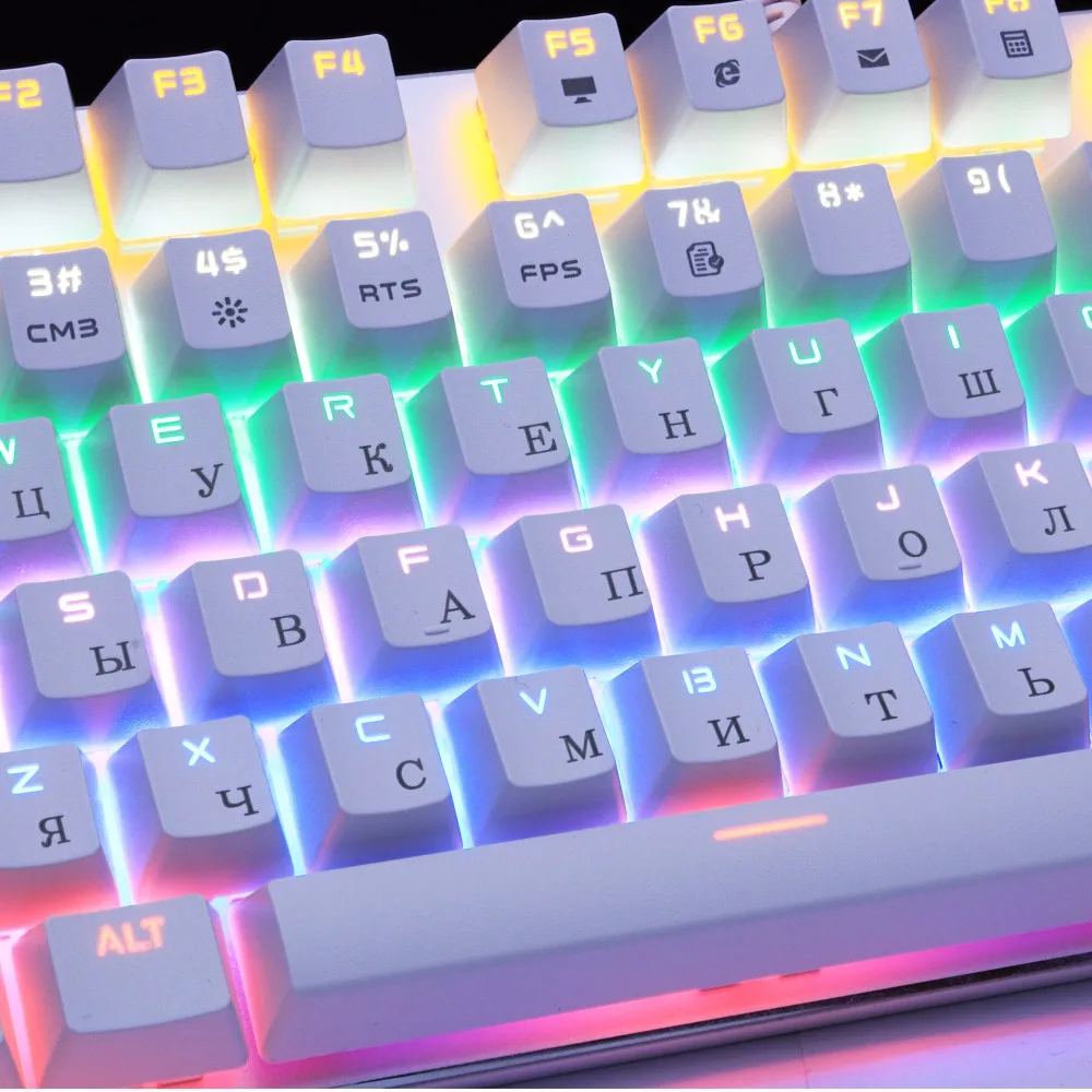 Механическая игровая клавиатура Zero с защитой от ghosting 87/104 светодиодный