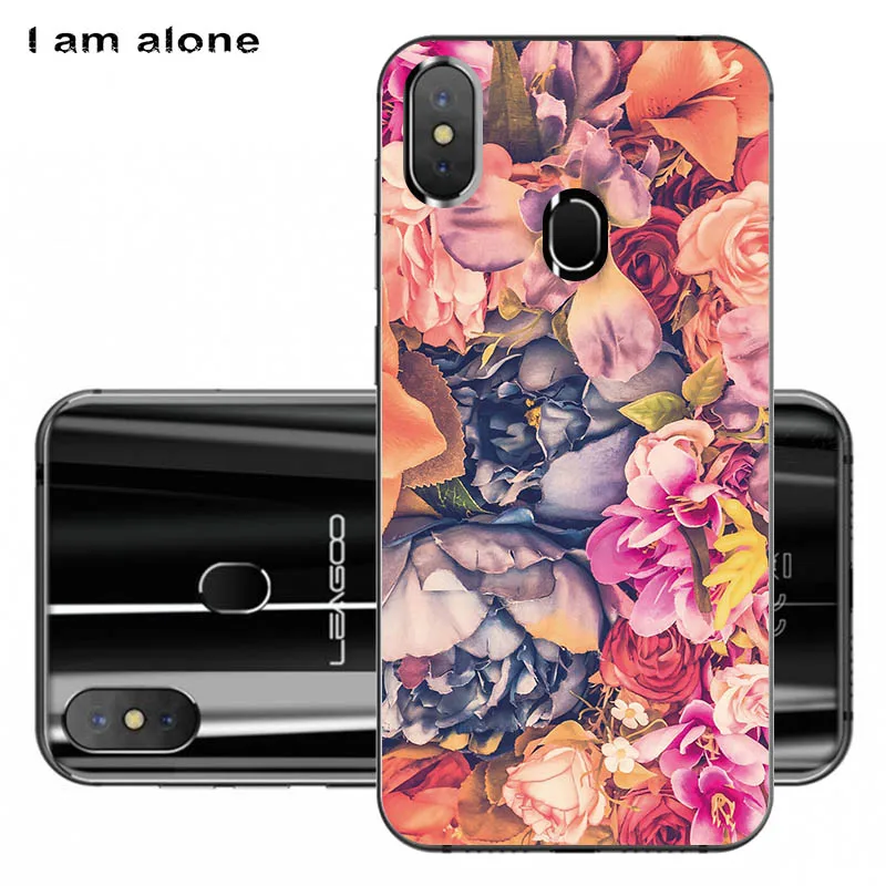 أنا وحدها الهاتف حالات ل Leagoo S9 5.85 بوصة الأسود Solf TPU الهاتف المحمول الأزياء لطيف قذيفة ل Leagoo S9 أكياس شحن مجاني