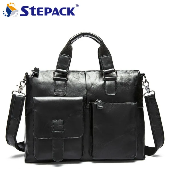 

Hot Selling 100% Genuine Leather Men Buiness Bag Male Breifcase Bag Men Messenger Bag Put Your Laptop