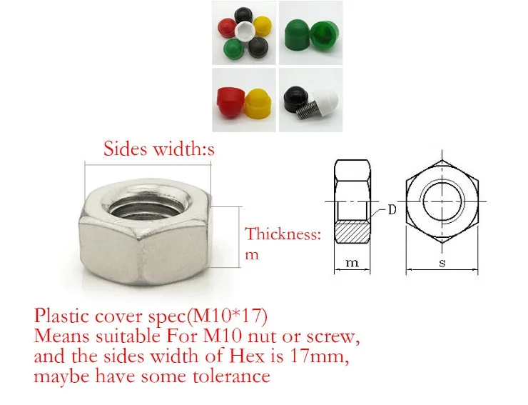 Nylon 66 Plastic Glass Filled Hex/Hexagon Nuts /Fasteners Thread M5 M16 DIN125 