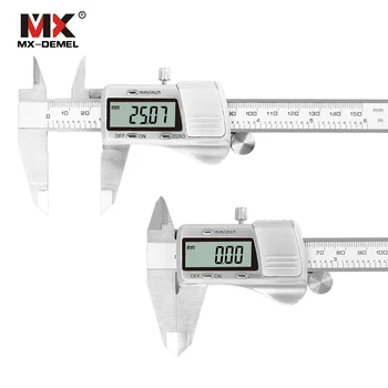 

MX-DEMEL 0-150/200/300mm Electronic Digital Vernier Caliper Display Stainless Steel High Precision Caliper Measuring Tool Ruler