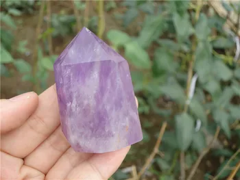 

95g Brazil natural Unique skeletal AMETHYST quartz crystal point heal PT1091
