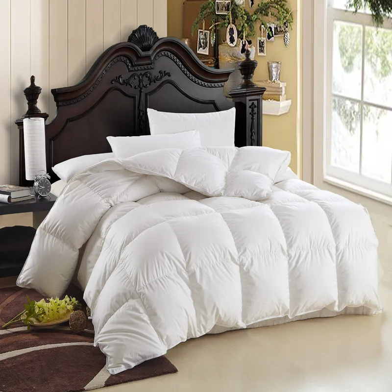 Warm soft Winter Comforter 95 Goose Down Quilt duvet Bedding Filler