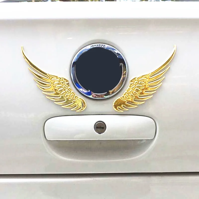Angel Wings 3D Металлическая Автомобильная наклейка для Hyundai ix35 iX45 iX25 i20 i30 Sonata Verna Solaris