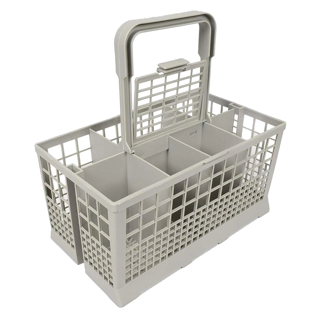 8 Slot Dishwasher Cutlery Basket Cage Spoon Rack Universal with Handle Lid for Kitchen Hotel 8 Slot Dishwasher Cutlery Basket Cage Spoon Rack Universal with Handle Lid for Kitchen Hotel