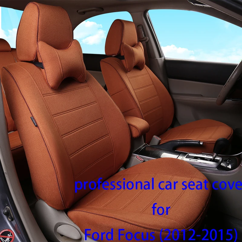 Kction Car Seat Cover Set for Ford Focus(2012 2015)Water proof Car Seat Protector Soft Mat Car
