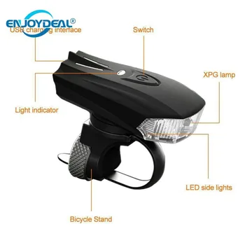

Induction Shock Sensor USB Rechargeable Bike Bicycle Light Headlight Lanterna MTB Road Cycling Front Lamp Night Safe