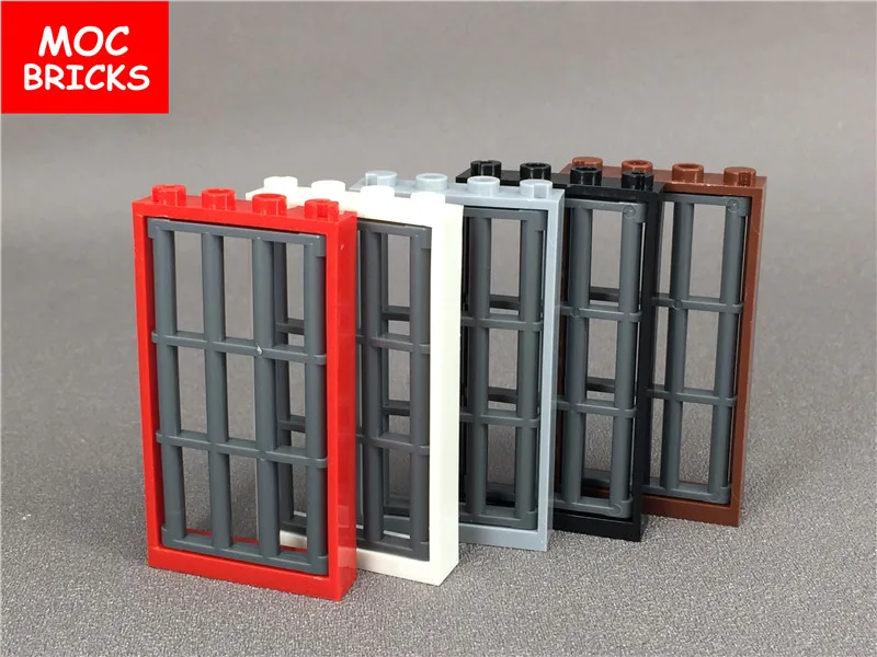 

2sets/lot MOC Bricks Door Frame 1 x 4 x 6 Type 2 & Bar 1 x 4 x 6 with End Protrusions Building blocks bricks Toys kids gift