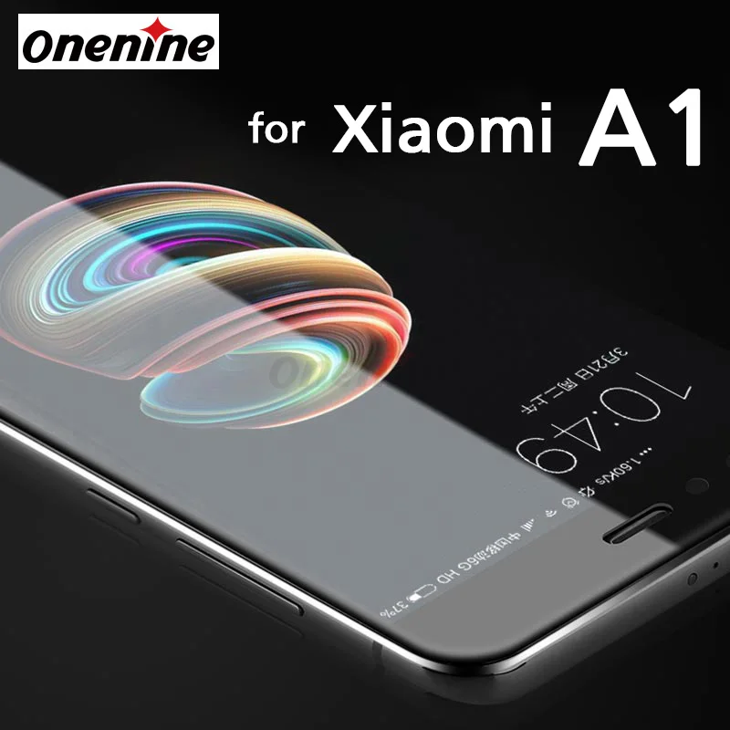 

Onenine 4D Carving Tempered Glass for Xiaomi Mi A1 Glass Full Cover Screen Protector 3D Curved 9H Anti-scratch Protective Film