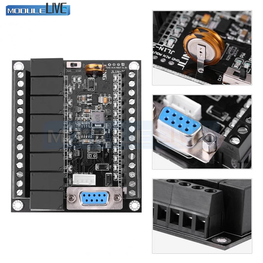 DC 24V PLC Regulator FX1N 20MR Industrial Control Board Motor Speed