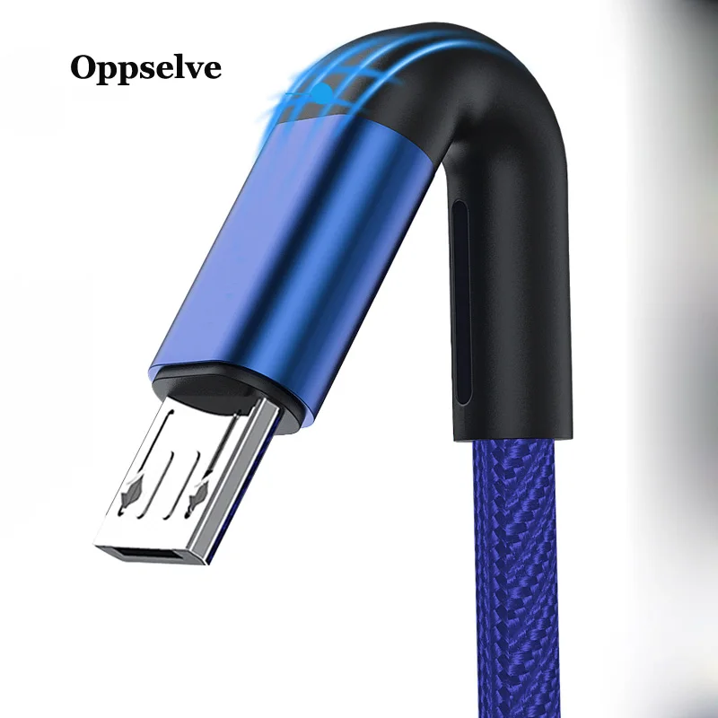 Oppselve Micro USB кабель 2.4A Быстрая зарядка Microusb зарядное устройство шнур для Samsung Xiaomi