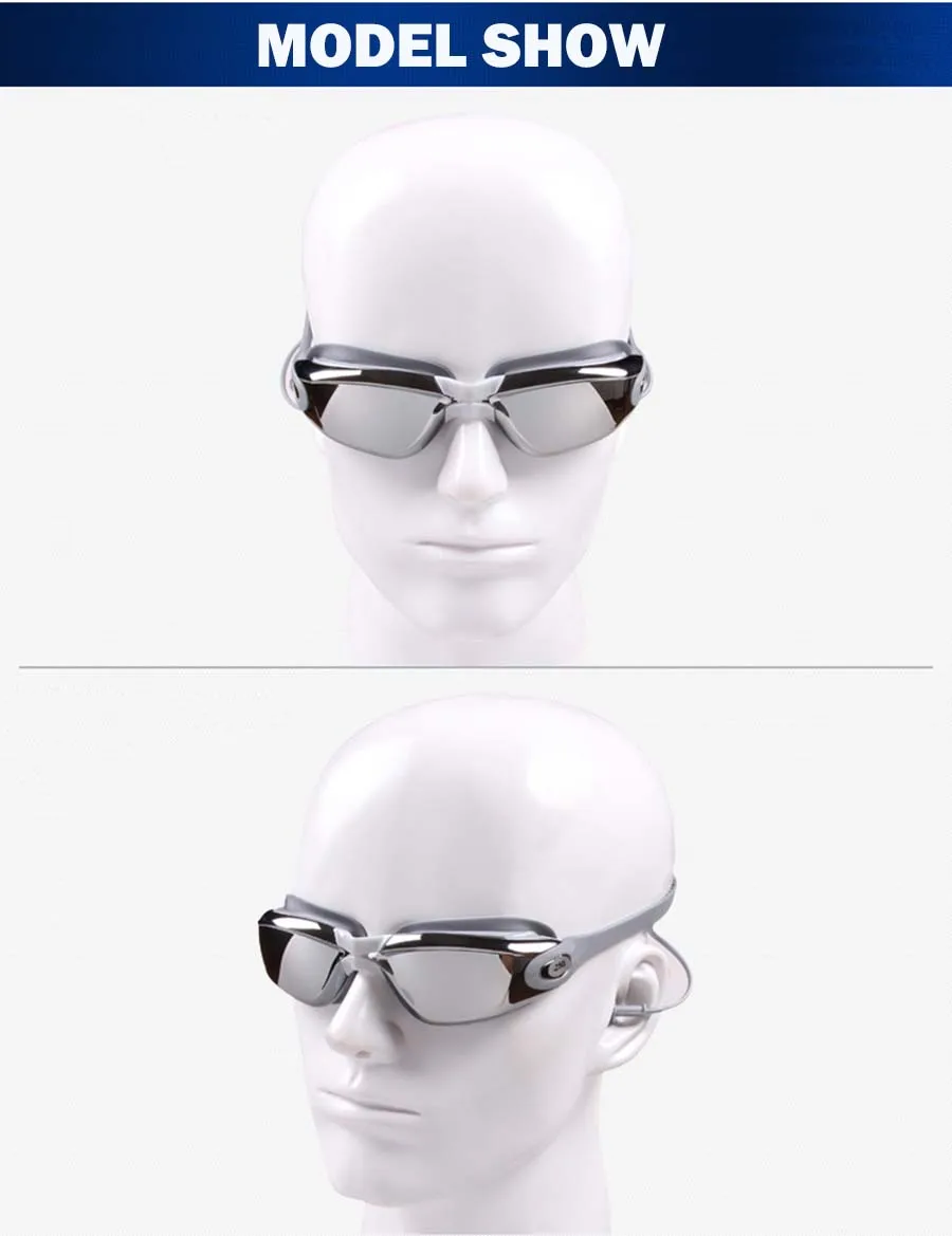 Профессиональный Плавание ming очки с наушник для взрослых Силиконовые Плавание бассейн очки Анти-туман Для мужчин Для женщин очки летние водонепроницаемые затычка для ушей