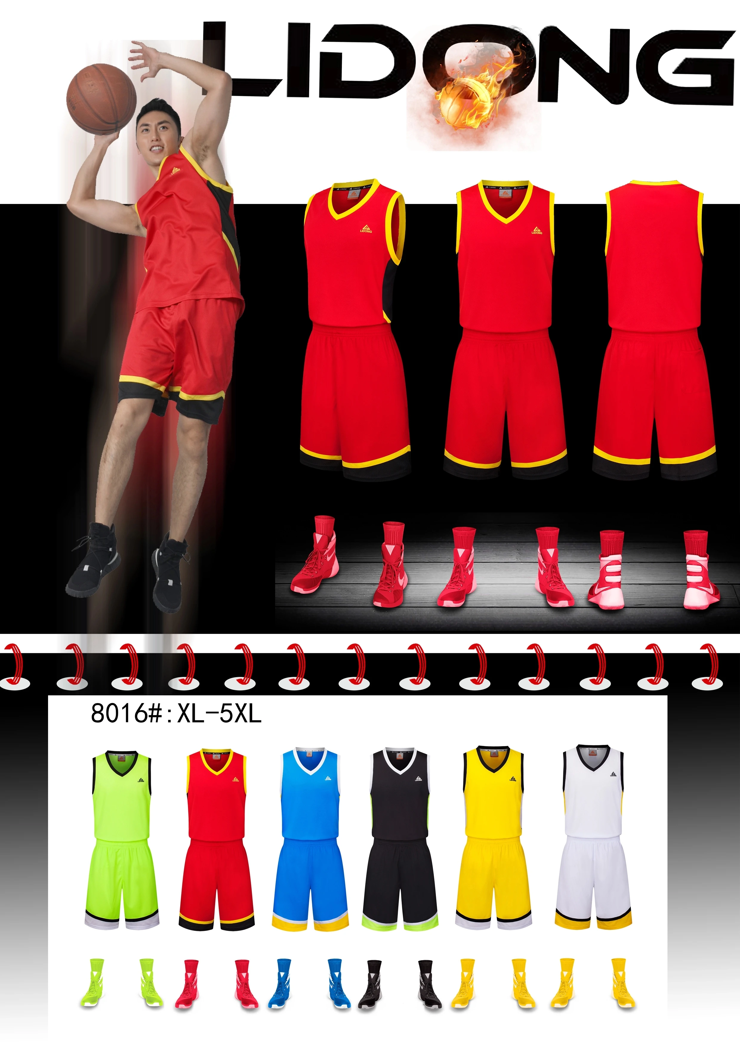 Create your own style college basketball jersey set wholesale best black basketball jersey design