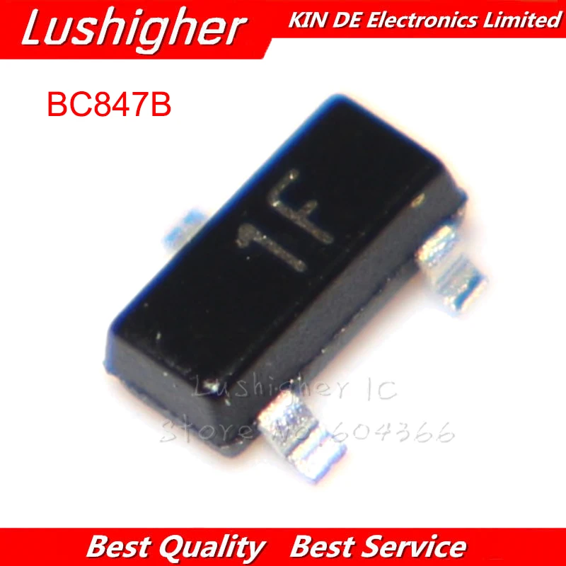 

100PCS BC847B SOT23 BC847 marking: 1F SMD SOT-23 new original free shipping