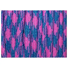 550 Паракорд 7 внутренних нитей Mil Spec type III бушкрафт веревка для выживания, 100 футов ярко-розовый и небесно-голубой(#66