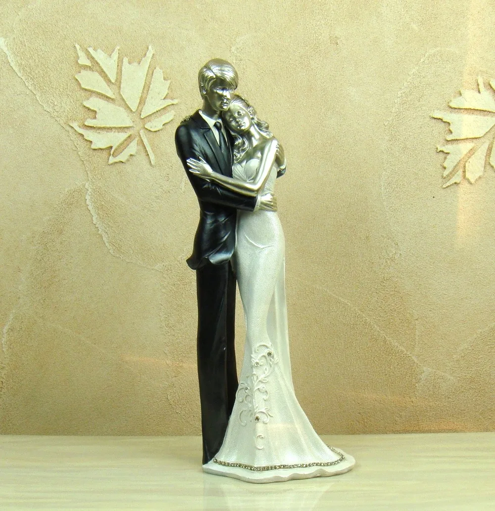 Romantic Wedding Ceremony Couple Figurine Handmade Marriage Figure