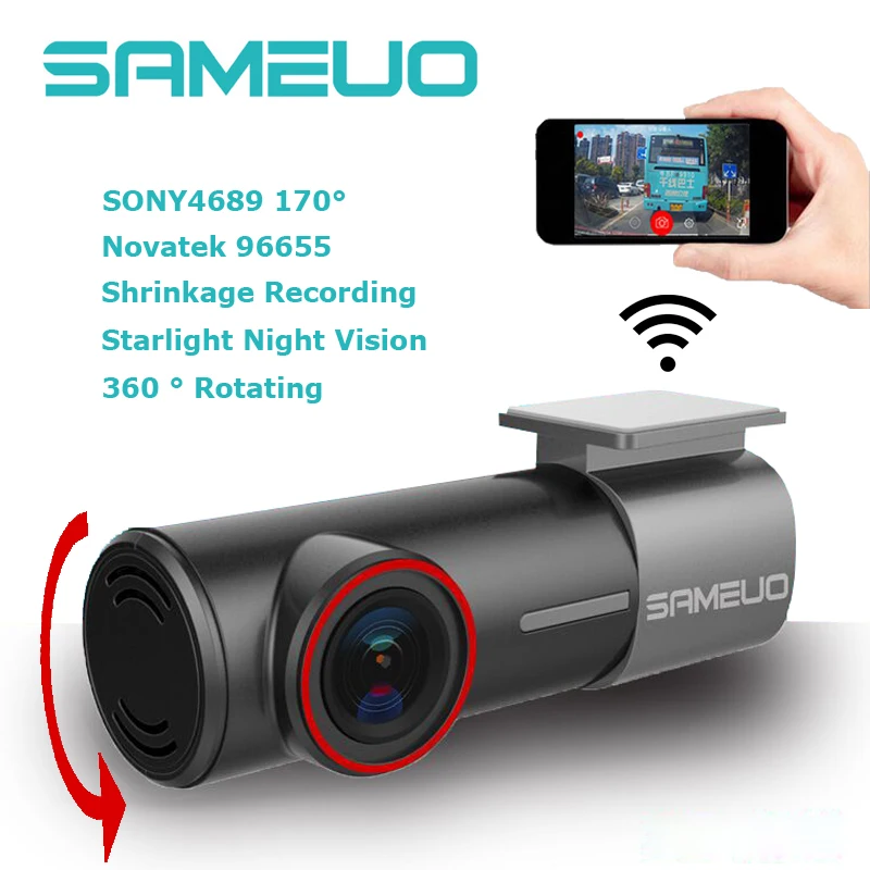 2017 New mini WiFi Car DVR FHD Night Vision univer...