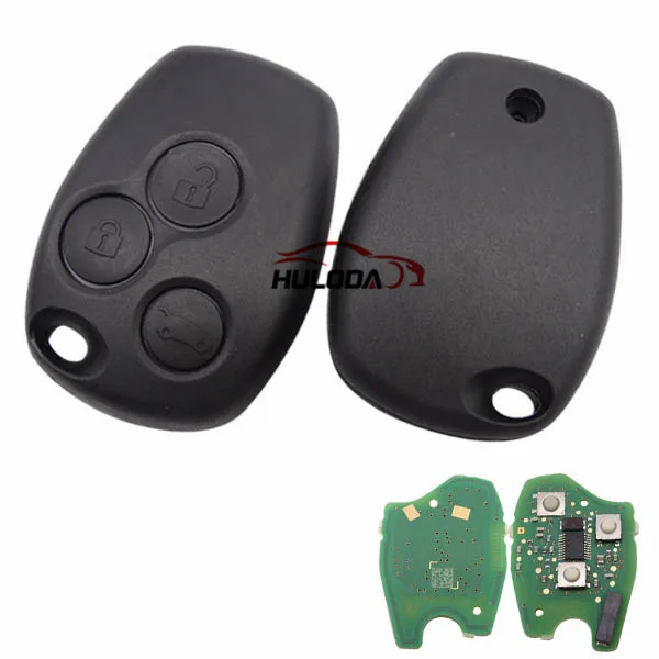 

Original For Renault 3 button remote key with 433mhz & 7961(HITAG AES) chip no blade