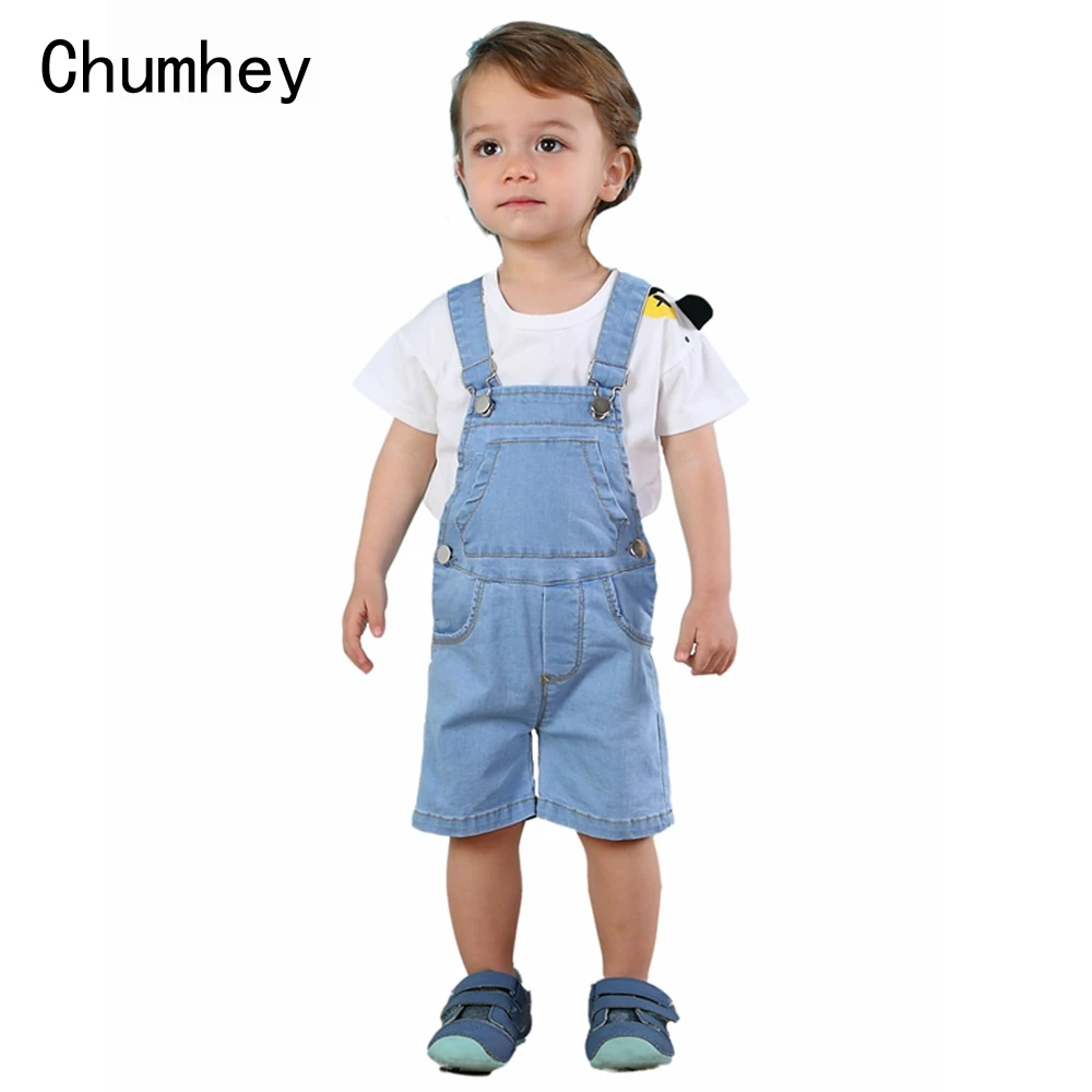 Chumhey/короткие комбинезоны для малышей летние тонкие джинсы для мальчиков и девочек детский комбинезон Одежда для младенцев Bebe Одежда детские шорты