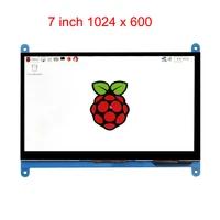 7 Inch Raspberry Pi 3 B+ Touch Screen 1024 * 600 LCD Display HDMI Interface TFT Monitor Module Compatible Raspberry Pi 2 Model B