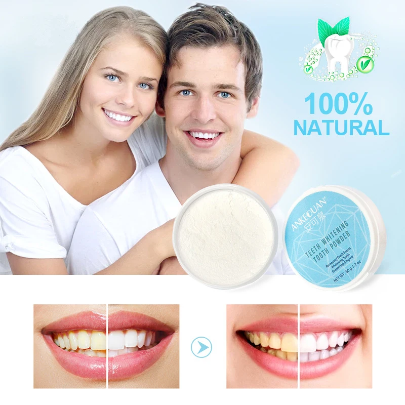 Quick effect White Tooth Powder Dentifrice Oral Hygiene Clean Stain