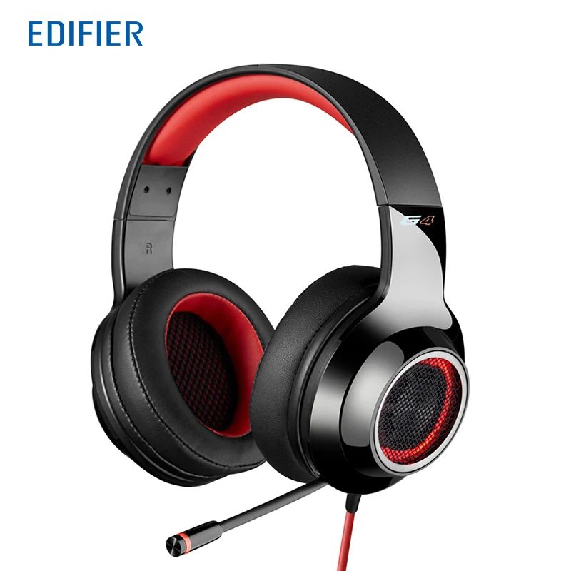 

Edifier G4 Gaming Headphone 7.1 virtual surround sound Game headset Vibrating effects Retractable Microphone Robust PVC cable